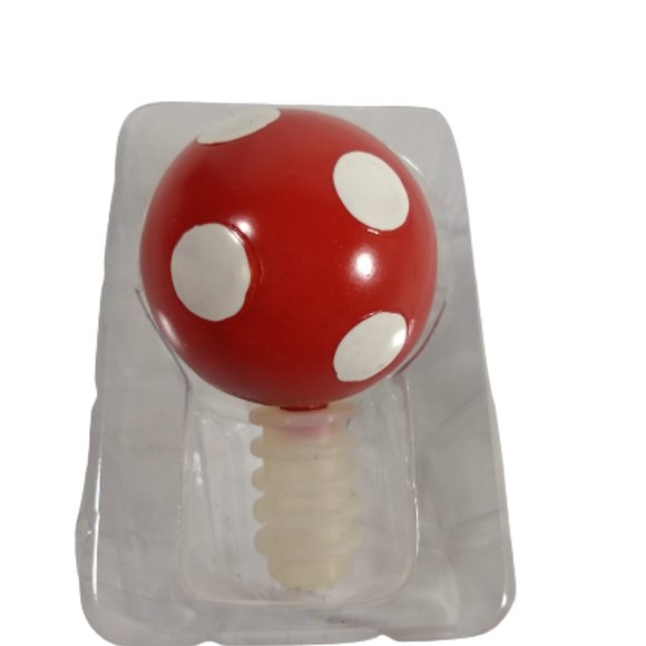 Wine Bottle Stopper R Monogram MSC Christmas Red White NEW - Picture 2 of 5